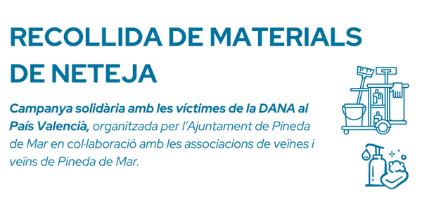 Campanya solidària amb el País Valencià: recollida de materials de neteja