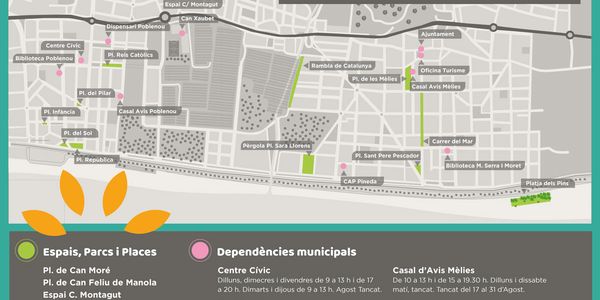 Finalitzat el mapa de refugis climàtics de Pineda de Mar