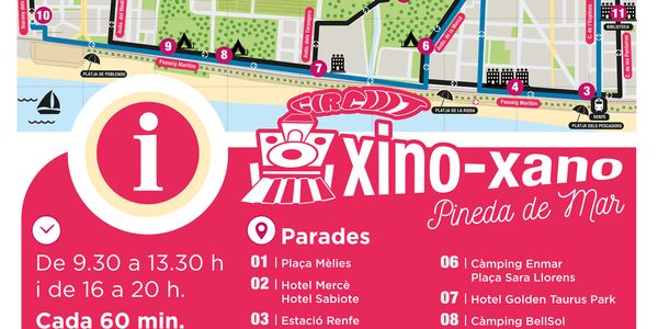 Horaris i recorregut del «Xino-Xano», el trenet turístic per conèixer Pineda