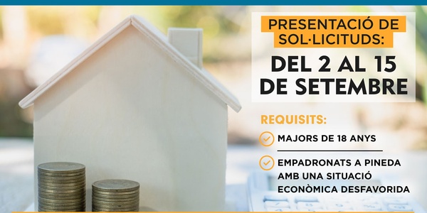 L’Ajuntament de Pineda de Mar amplia la seva línia d’ajuts a l’habitatge