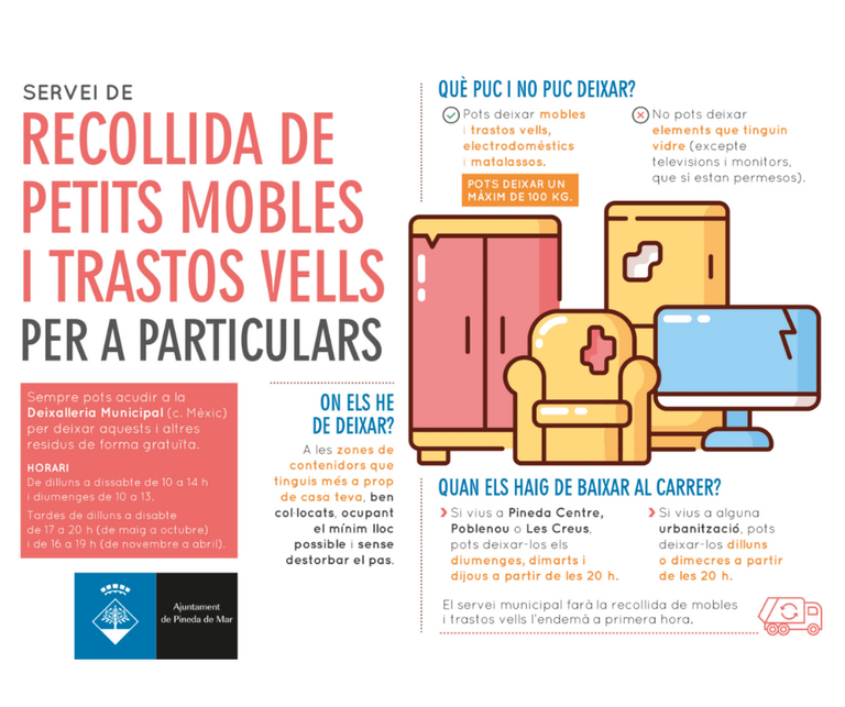 Informació sobre la Deixalleria municipal i els voluminosos